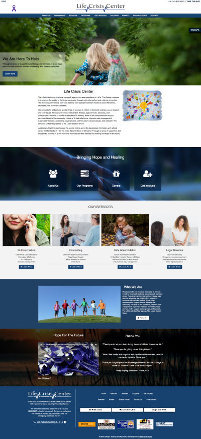 LifeCrisisCenter.org Screenshot